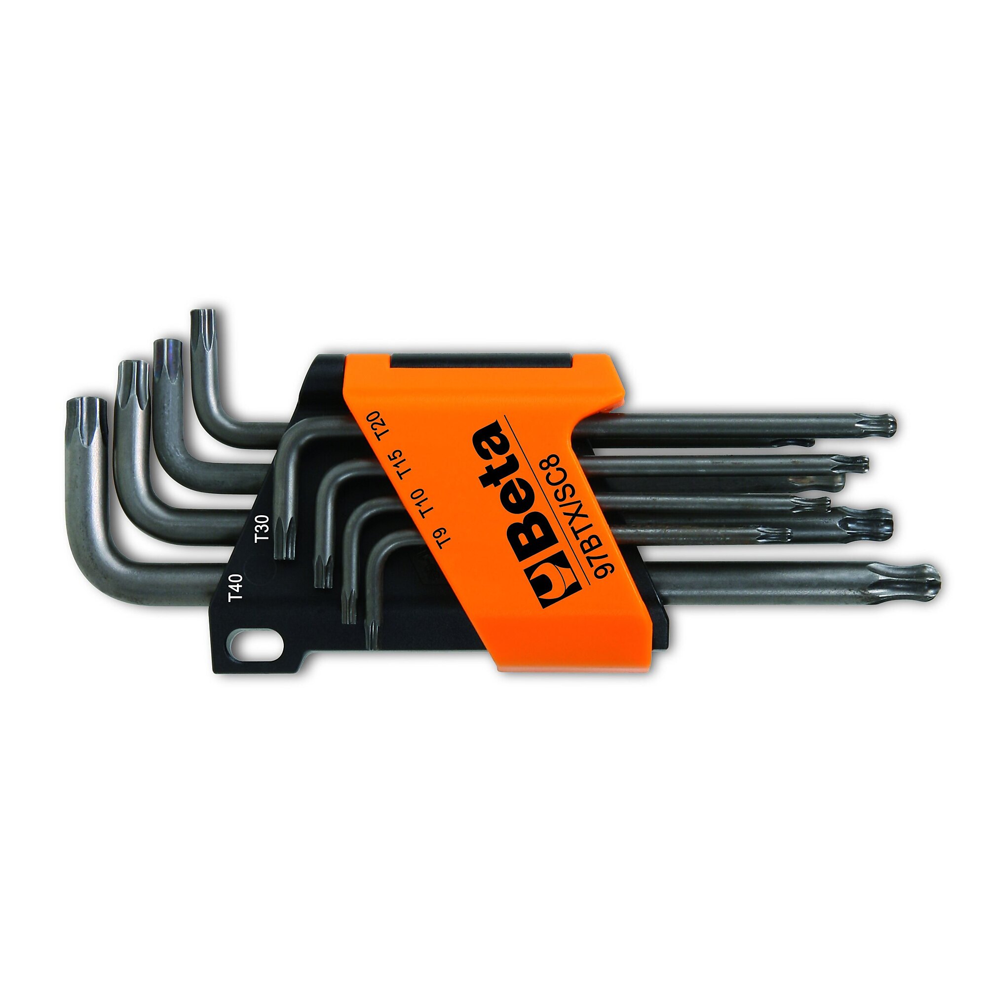 Beta Torx Star Key Set with Ball End and Holder — 8-Piece, T9-T40, Model# 97BTX/SC8